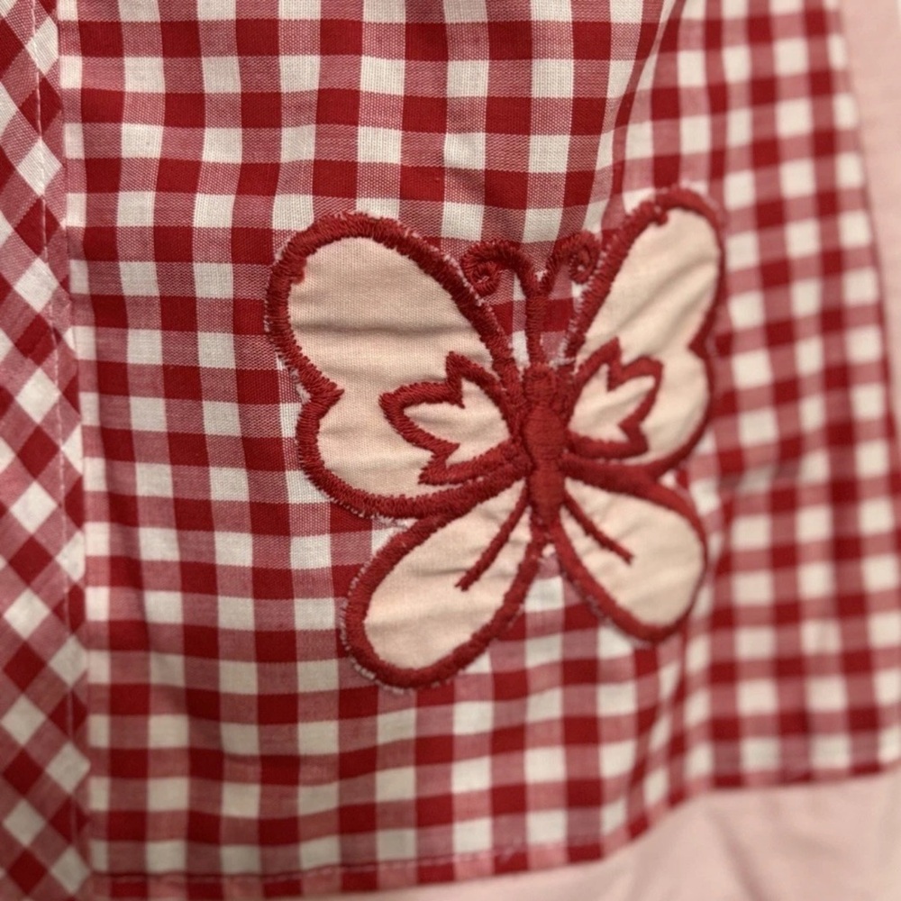 Vintage Komar for leisurely living house dress zipper pockets gingham - Picture 4 of 7